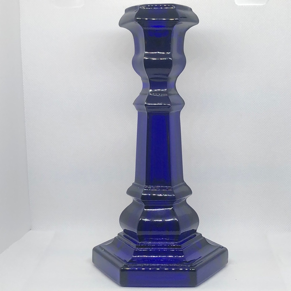 💙 MMA Metropolitan Museum of Art’s Cobalt Blue Candlestick Holder 🕯️💙 Vintage